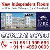 DLF Terraces Independent Floors New Chandigarh