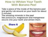 How to whiten teeth with banana