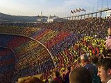 Supporters of FC Barcelona
