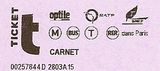 Paris ticket "t"